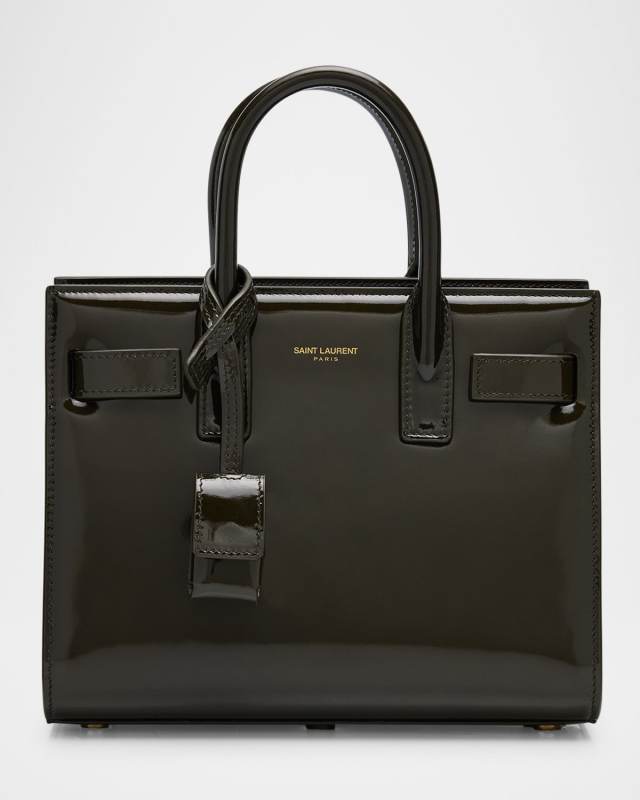 Sac de Jour Nano Top-Handle Bag in Patent Leather